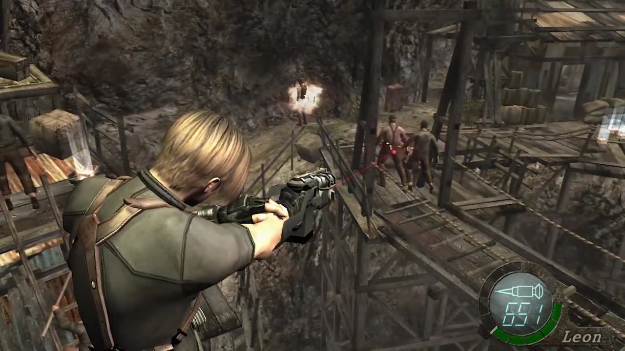 SUPER RAPID FIRE Mine Thrower Destroys Village! - Resident Evil 4