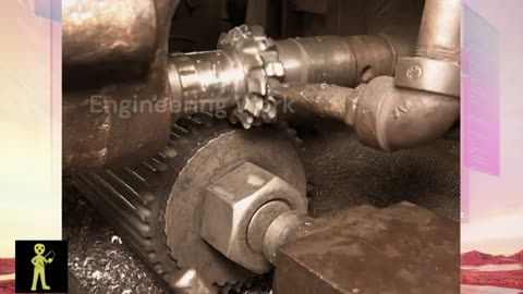 Manual manufacturing of chainsprokets of a motorbike