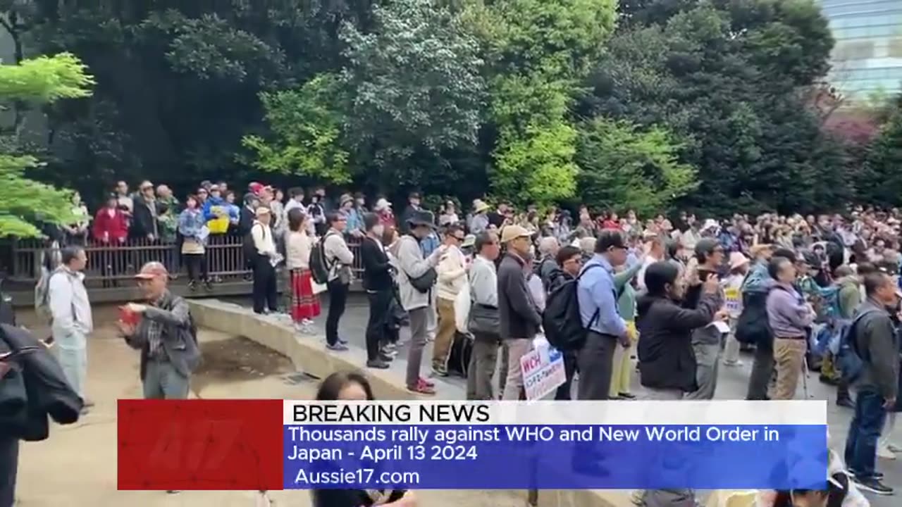 Massive Protest in Japan against the WHO and the NWO