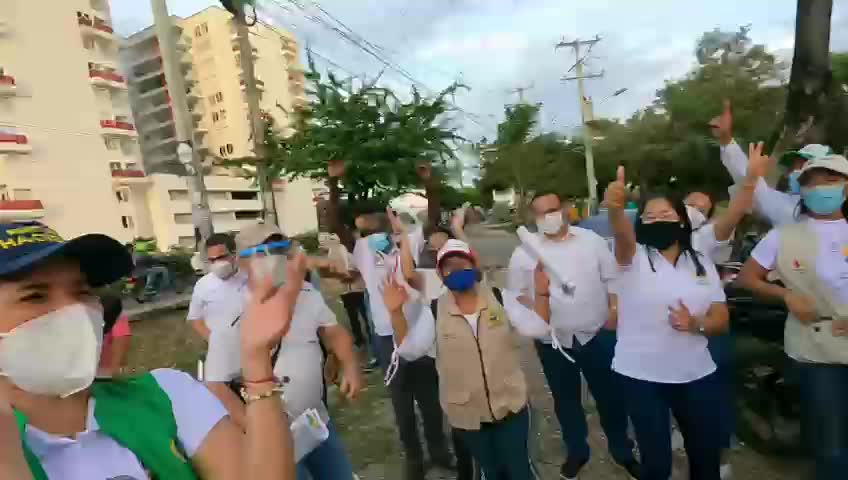 Con una caravana automovilística, Secretaría de Hacienda se tomó Cartagena