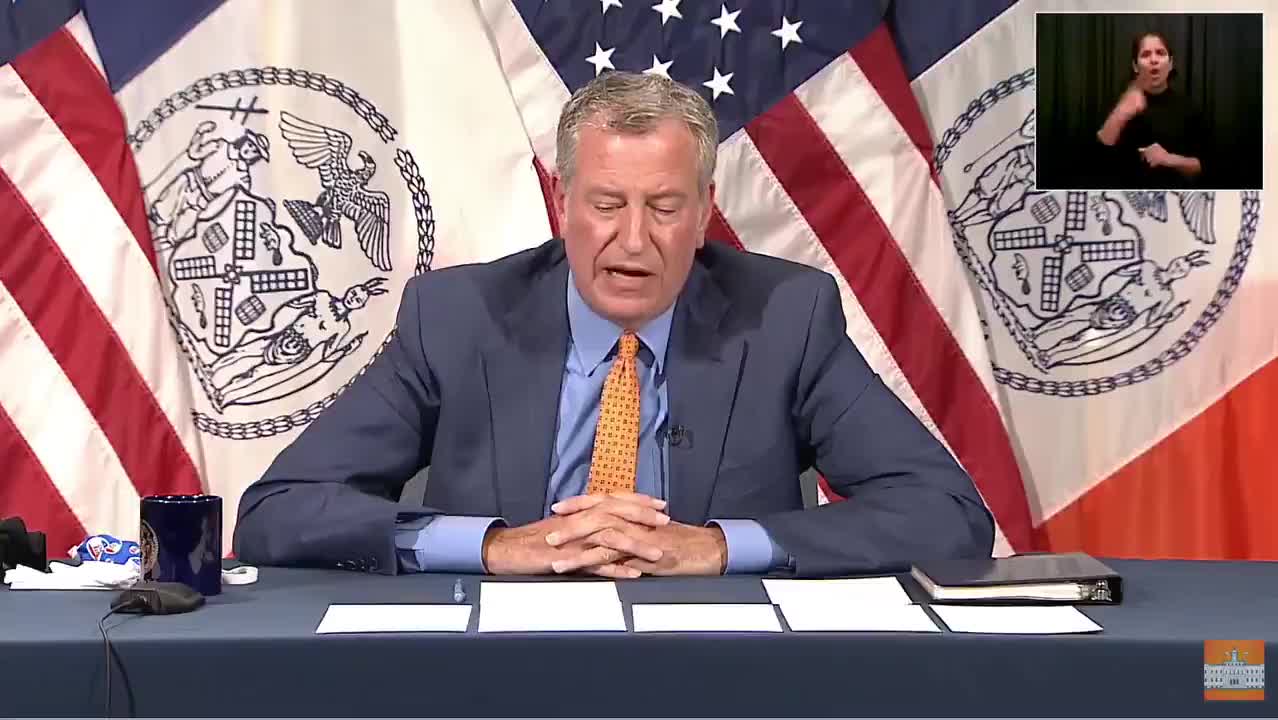 NYC Mayor Bill de Blasio