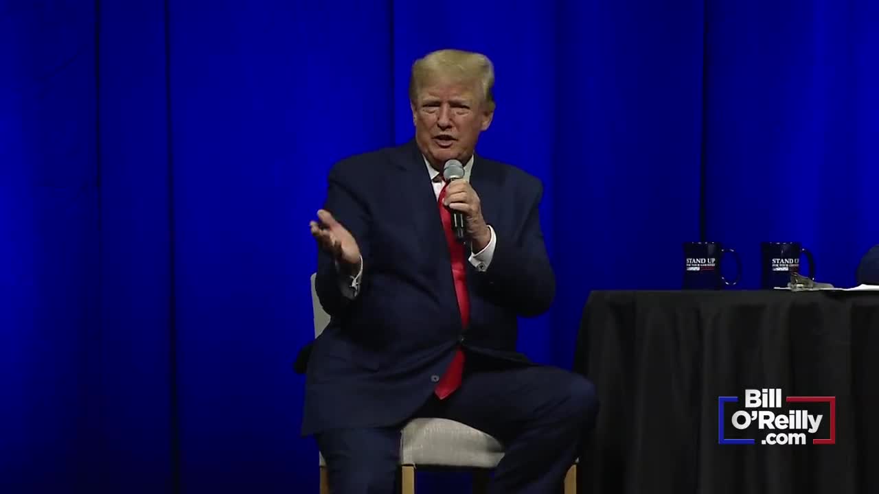 You’re playing right into their hands' when you doubt the vaccine, President Trump says.