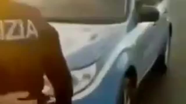 Some Police in Italy Going to the Right Side