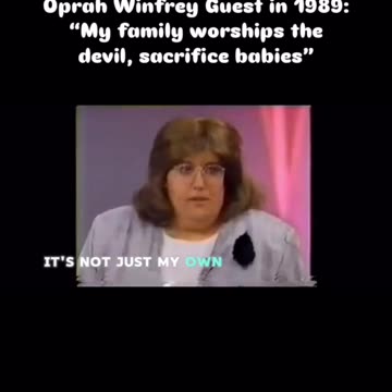 Oprah Winfried guest in 1989 - Worshiping the devil
