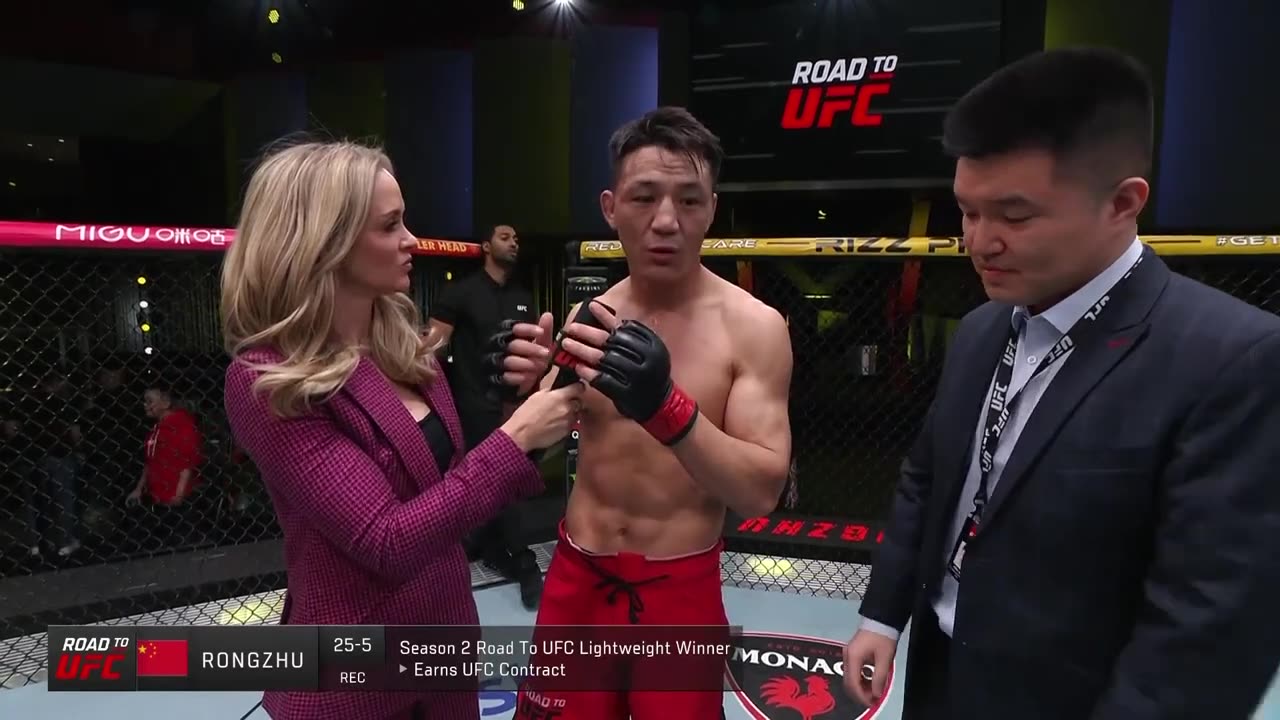 Rongzhu Octagon Interview | Road to UFC Season 2 Finals