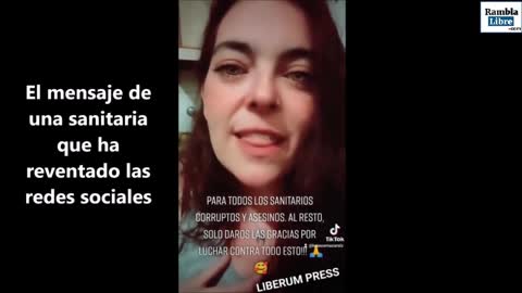 Mensaje de una sanitaria que revienta las redes sociales