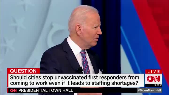 Biden Mocks People Who He Says Are Making the COVID Vaccine 'A Political Issue'