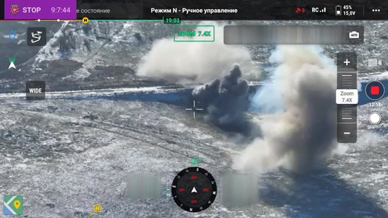 The enemy's bridge rests thanks to a heavy ground drone