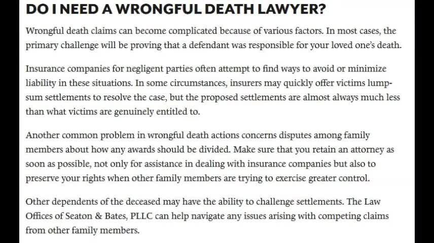 Wrongful Death Lawyer Johnson City