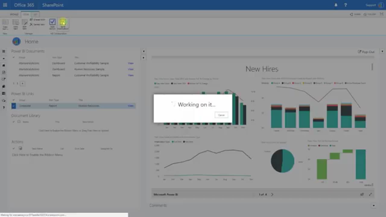 Power BI Collaboration Connector for SharePoint Power BI Groups Demo