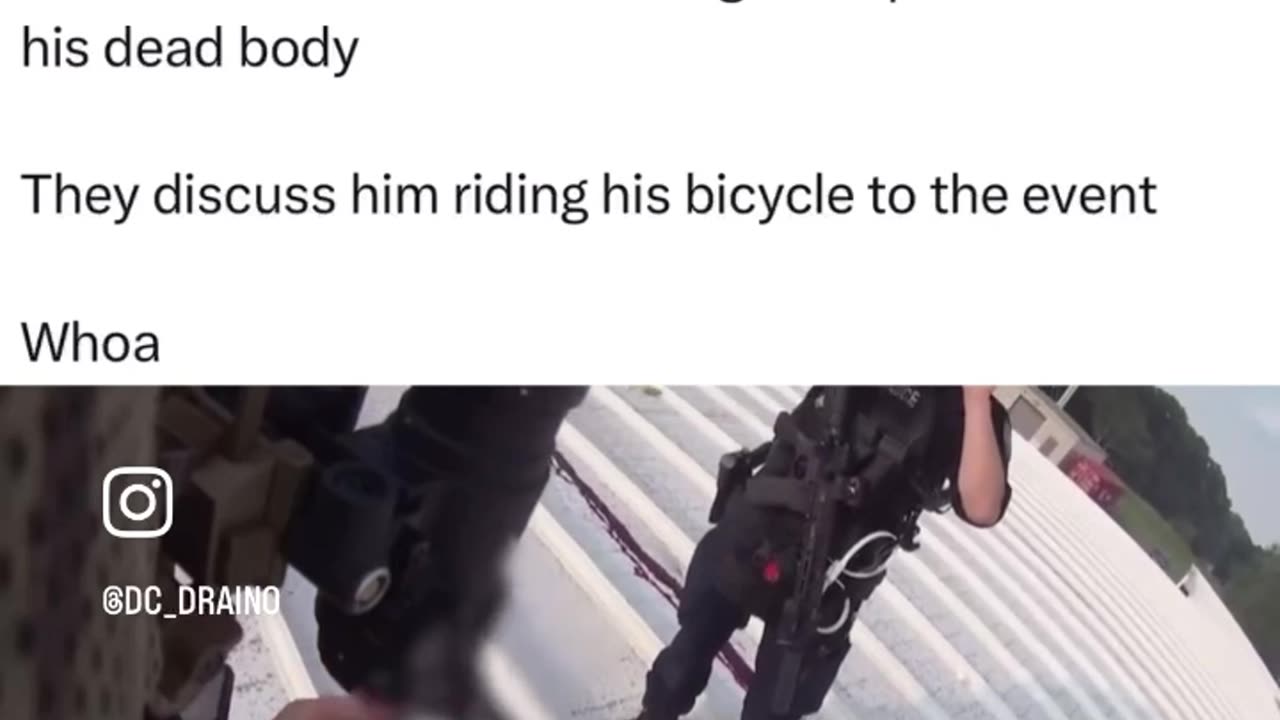 Video shows cops and Secret Service discussing Trump alleged assassin!