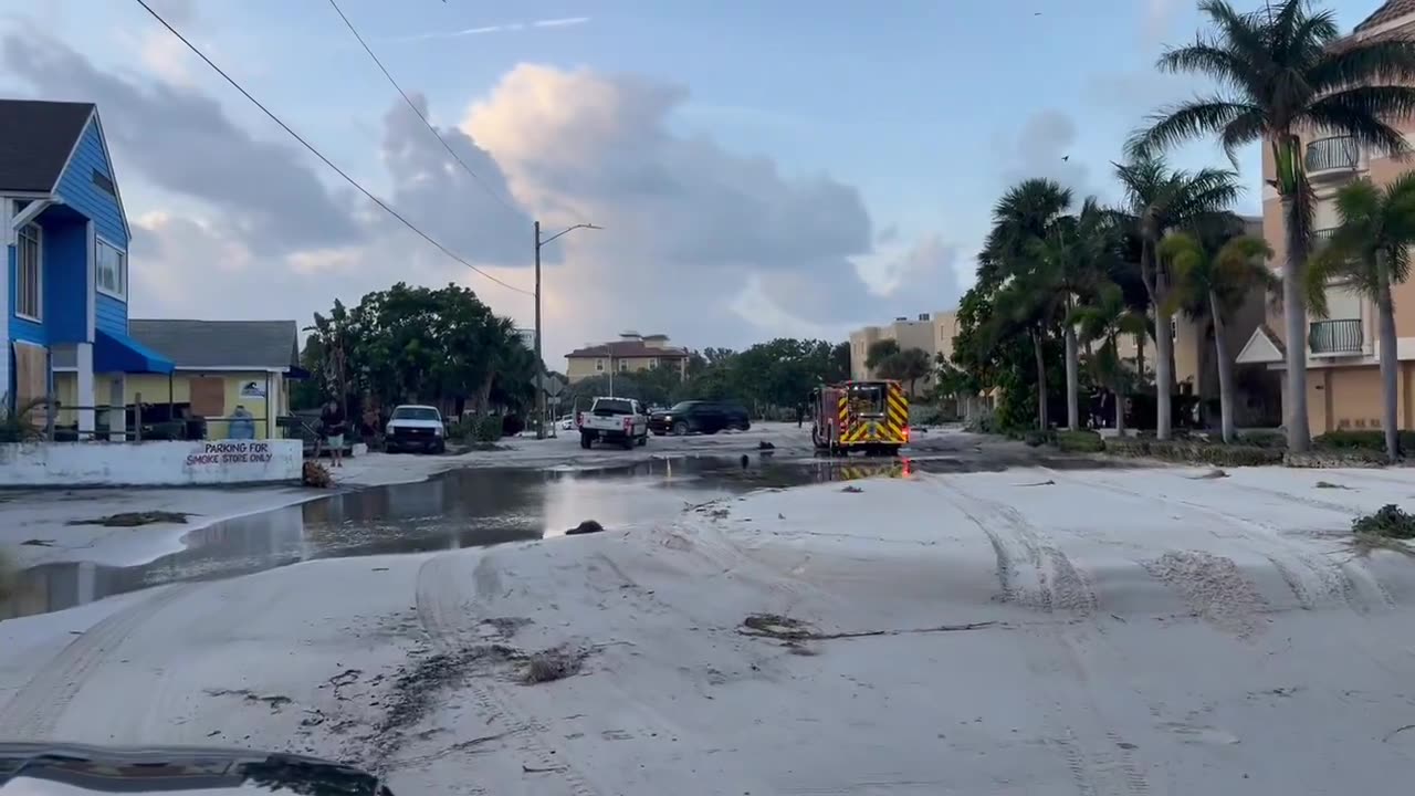 Treasure Island, Florida After Hurricane Helene storm surge