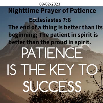 Nighttime Prayer of Patience #youtubeshorts #grace #jesus #god #mercy #faith #blessed #love #peace