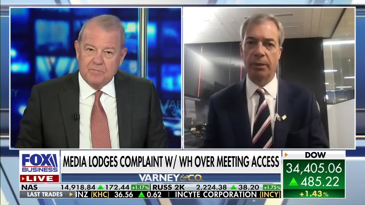 Nigel Farage: UK 'can't believe' Biden 'not allowed' to answer questions