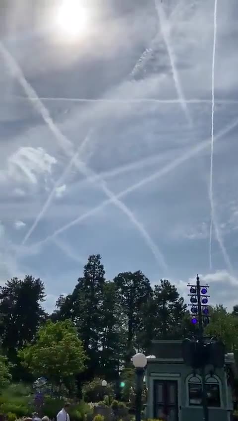 Pentagram Over Disney's Magic Kingdom.