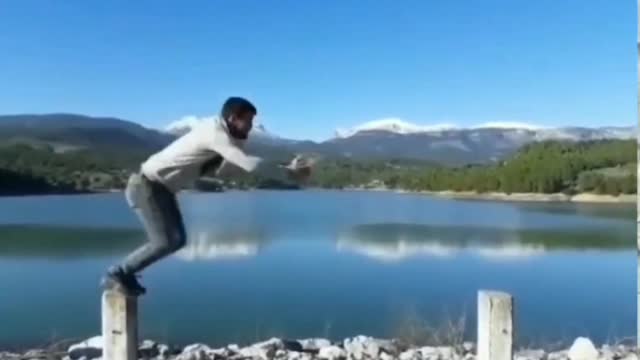 Brother was showing his talent when brother's talk started