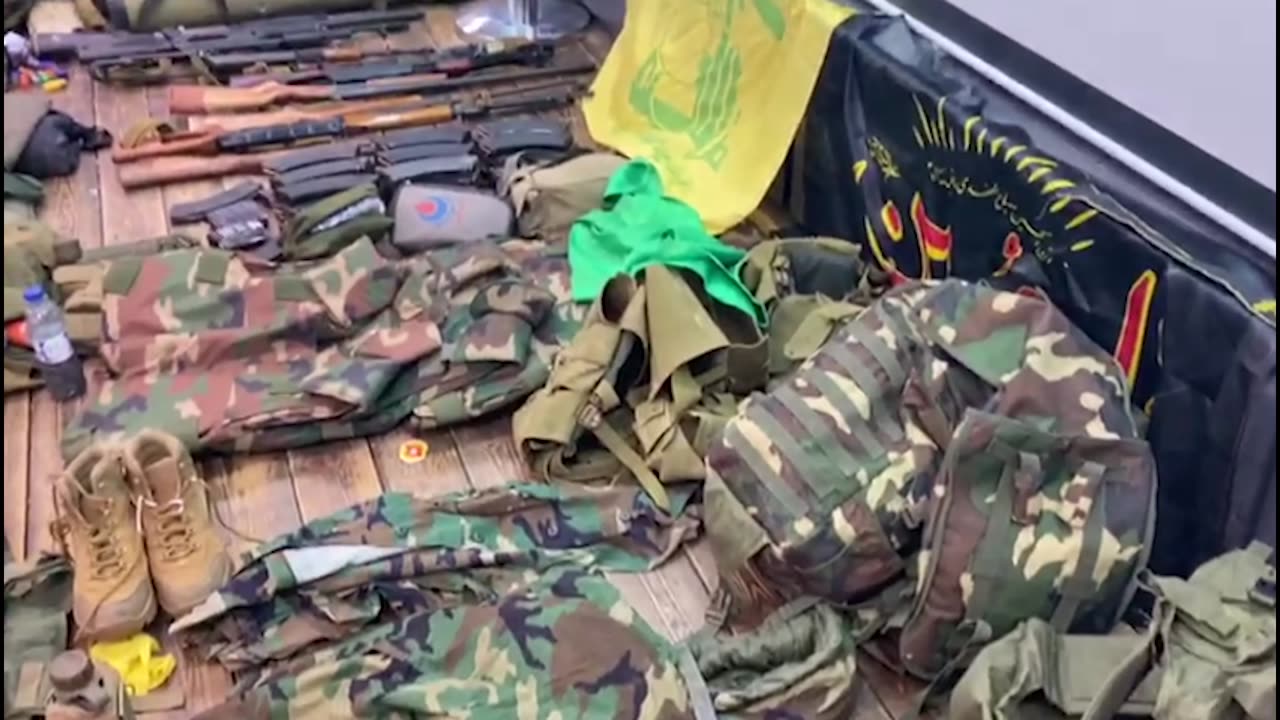 Attached is footage of weapons located by troops of the 769th Brigade in