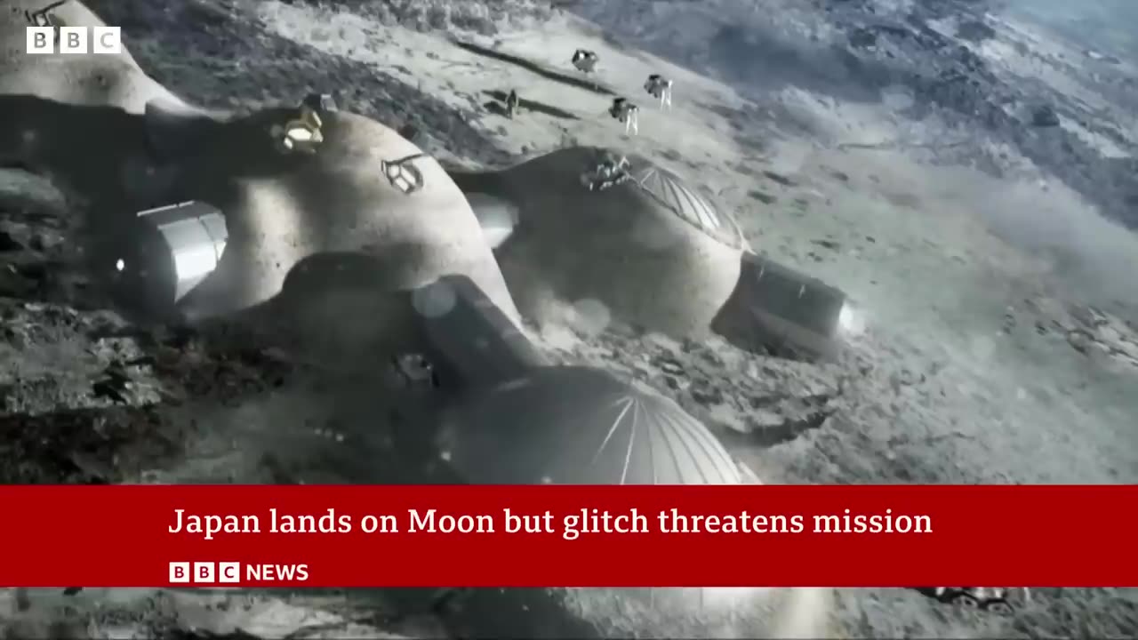 Japan lands on Moon but glitch threatens mission