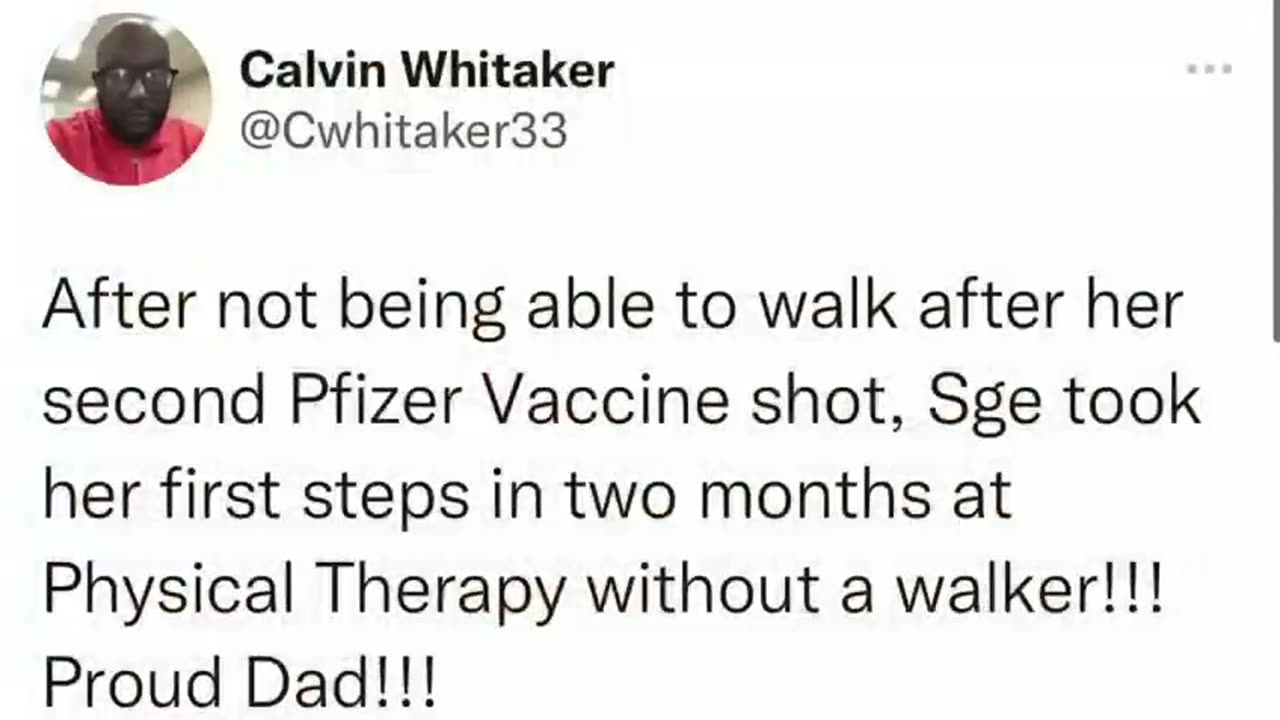She had to learn how to walk again after 2nd Pfizer shot _2022