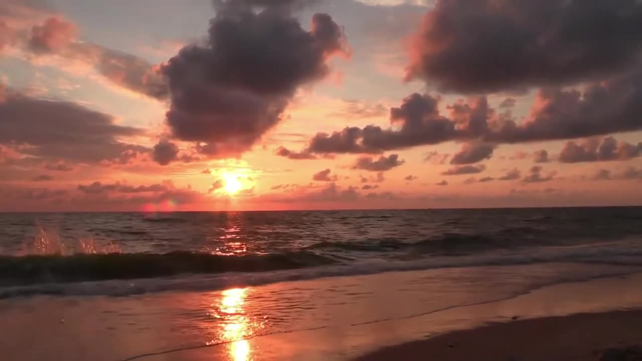 4 HOURS OF BEACH WAVES SOUNDS 🌊