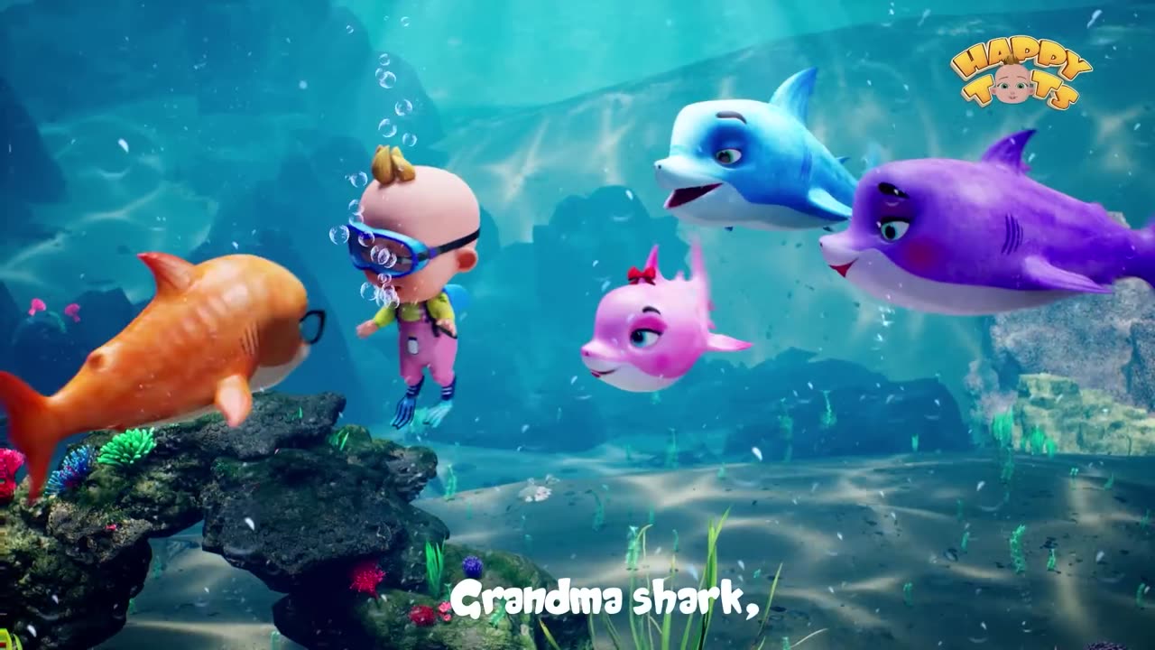 Shark Finger Family | Sing Along with Baby Shark | Kids Nursery Rhyme