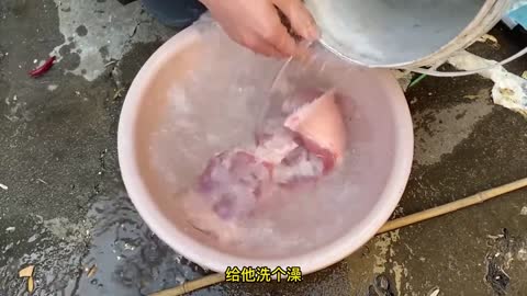 The last meal of braised pork I made for my stepmother, I'm going to move out after eating