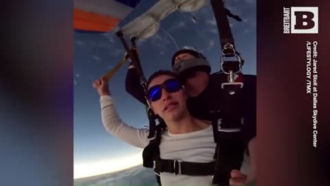 Skydivers Take Flight During Total Solar Eclipse in Dallas, TX