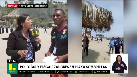 "Han venido de manera matona": Municipalidad de Barranco le quita sombrillas a vendedores en playa