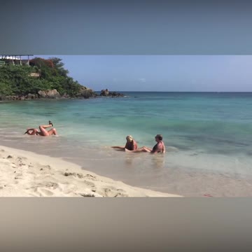 Cartwheeling Women Crash Into Each Other On Beautiful Beach