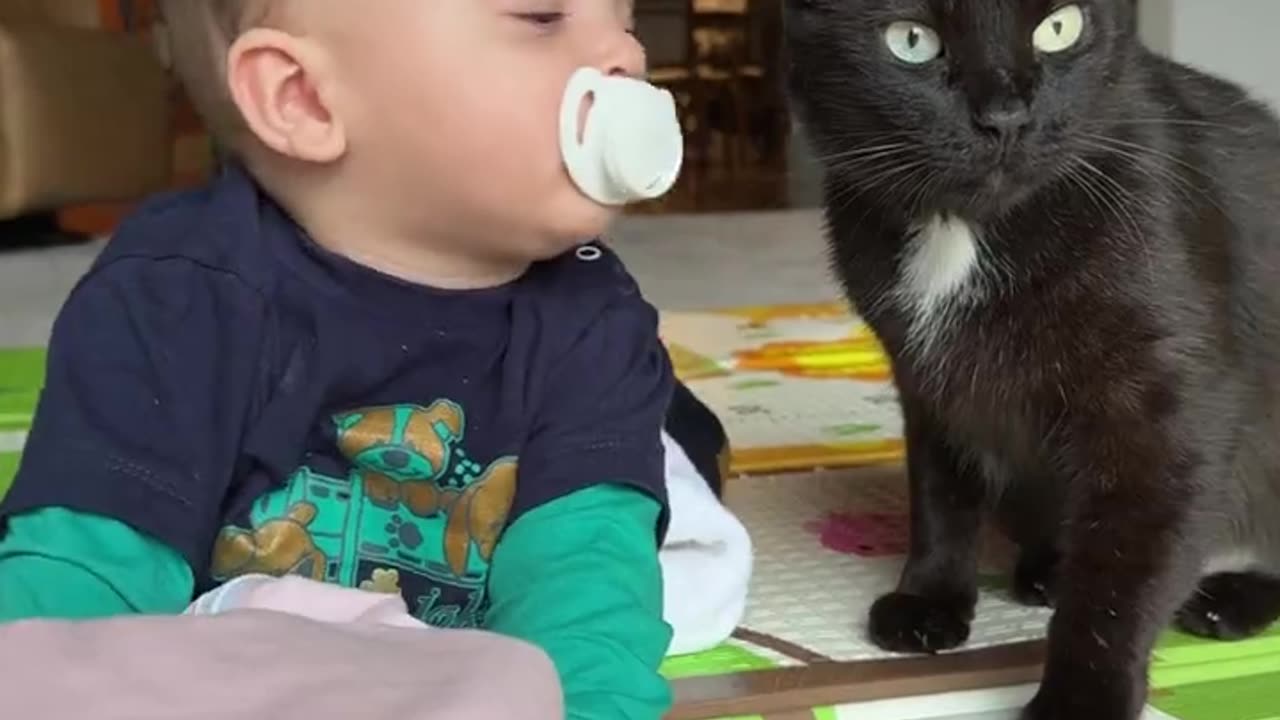 Kitty and Baby Cuddle