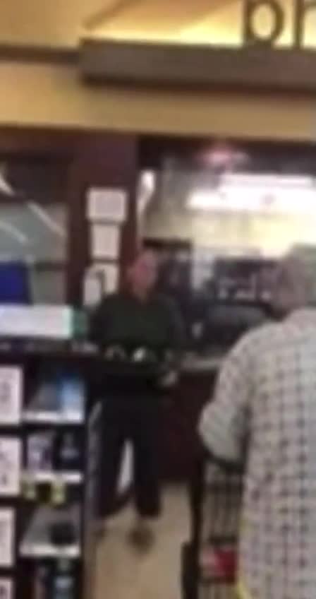 Pharmacy Manager quits in front of customers.