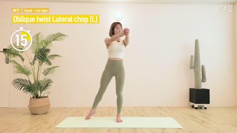 (No floor noise. With explanation) Standing ab workout🔥
