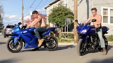 I’d actually yell out my window to put a jacket on, safety first boys!