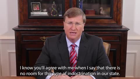 JUST IN: Gov. Tate Reeves signs bill blocking Critical Race Theory In Mississippi schools.