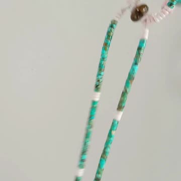 Natural turquoise heishi beads princess spiny oyster pretty pearl beads gemstone necklace