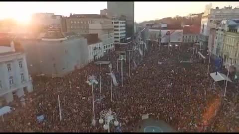 50,000 Patriots are Protesting Against Covid-Tyranny in Zagreb, Croatia