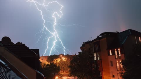 ⛈ Thunderstorm and 10 hours of Rain for Relaxing, Sleeping and Studying