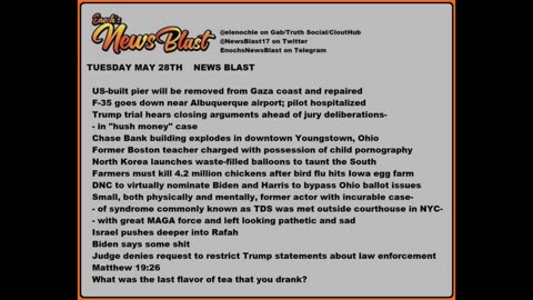 Tuesday, May 28, 2024 News Blast