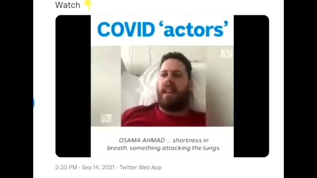 Crisis Actor Busted Pretending To Have COVID