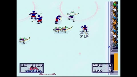 NHL95 (Sega Genesis) Winnipeg vs Hartford Part3