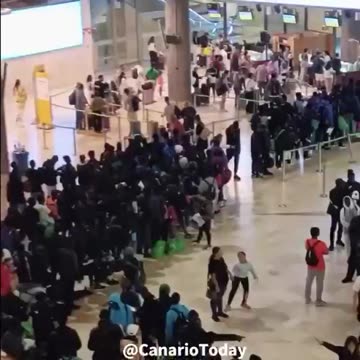 Spanish government is shutting down entire airport to exclusively fly African immigrants into Spain.