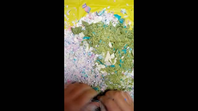 ASMR Painted Soaps Easter Colors Cutting and Crush