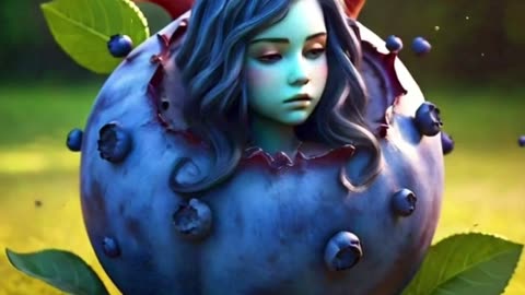 Cute Blueberry Inflation Gif 🫐