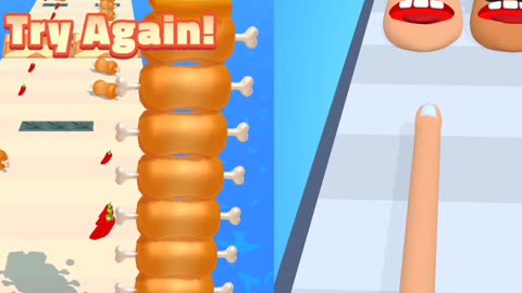 Sandwish runner vs finger runner 3d gameplay
