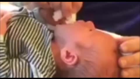 Baby in Anguish During Circumcision