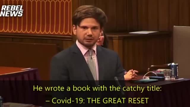 Montage by Rebel News of the Dutch Prime Minister‘s plan to apply the great reset.