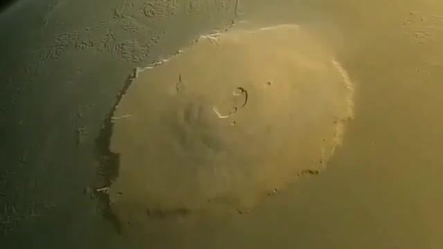 The highest known landform in the Solar System, Olympus Mons, began to form