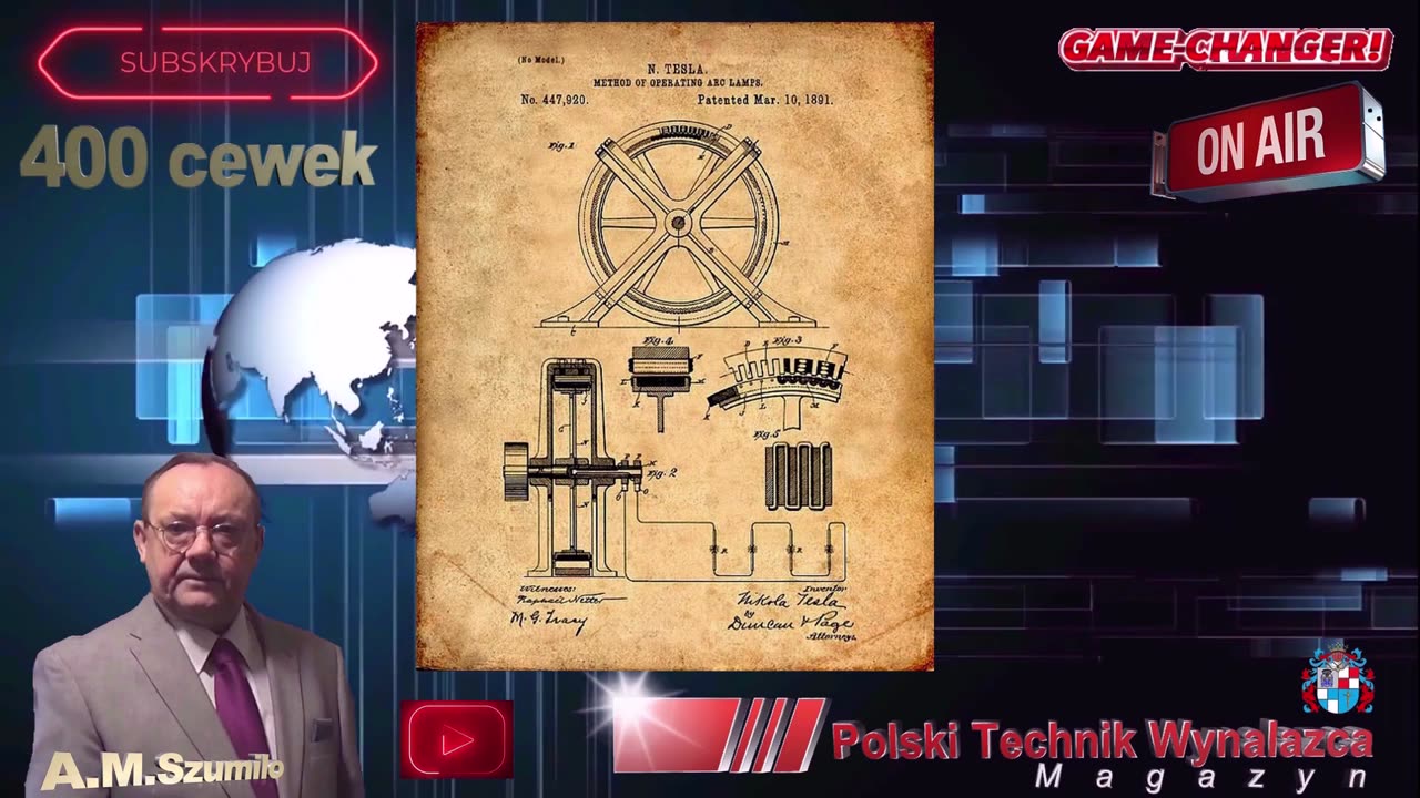 Mega Pasiv Generator Alternator Dynamo Nicola Tesla 10 KW / Wzór dynama od Nicola Tesla