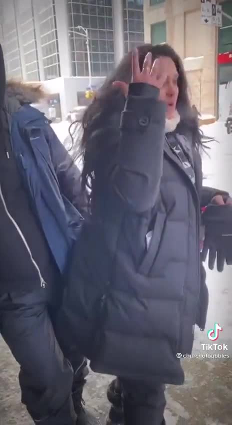 This woman was beat up by Ottawa Police, maybe UN police?