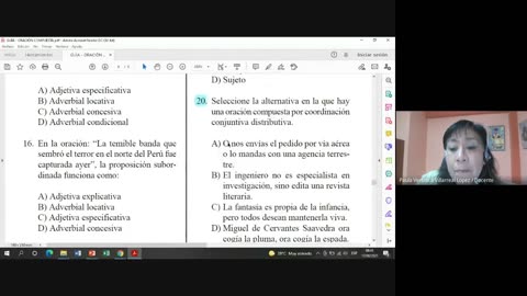 TRILCE SEMESTRAL 2021 | SEMANA 16 | LENGUAJE: ORACIÓN COMPUESTA